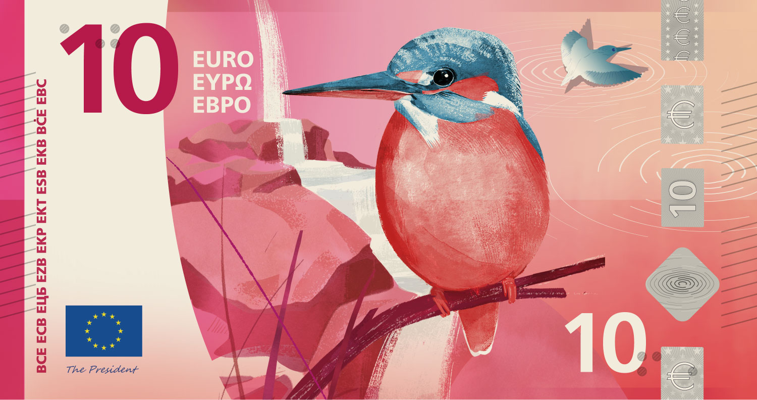 euro uccelli 10 - Nuove banconote in euro, le sei specie finaliste che volano in Calabria - 5 euro uccelli 10 - Meraviglie di Calabria - 4